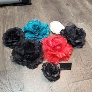 Fabric Flower Pins